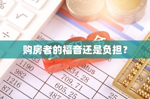 宿城购房者的福音还是负担？