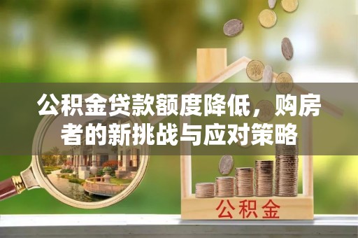宿城公积金贷款额度降低，购房者的新挑战与应对策略