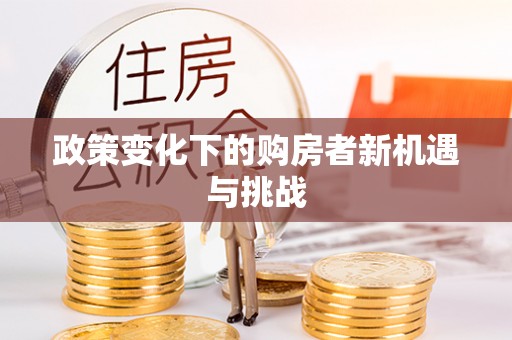 宿城政策变化下的购房者新机遇与挑战