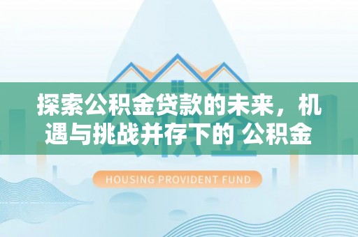 宿城探索公积金贷款的未来，机遇与挑战并存下的 公积金贷款风险防控